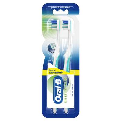 Oral-B Diş Eti Temizliği Ekstra Yumuşak Diş Fırçası 2'li - 1