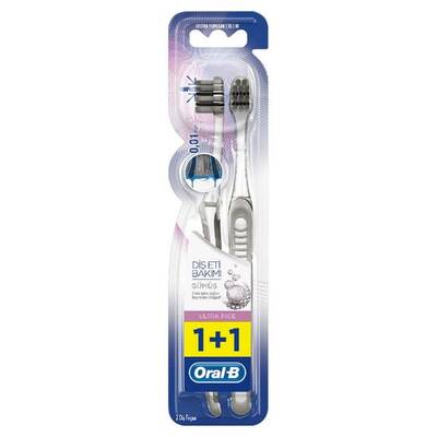 Oral-B Ultra Thin Diş Eti Bakımı Silver Diş Fırçası 2'li - 1