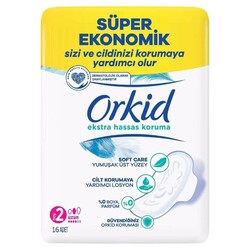 Orkid - Orkid Extra Hassas Koruma Hijyenik Ped Uzun 16'lı