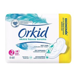 Orkid - Orkid Extra Hassas Koruma Hijyenik Ped Uzun 8'li