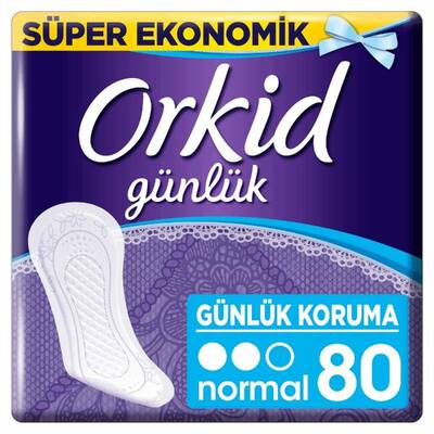 Orkid Günlük Ped Normal Dev Ekonomi Paketi 80'li - 2