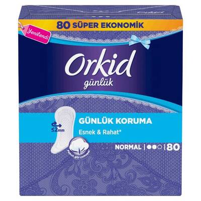Orkid Günlük Ped Normal Dev Ekonomi Paketi 80'li - 3