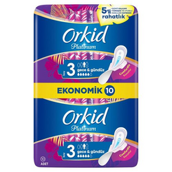 Orkid - Orkid Platinum Hijyenik Ped Gece Ekonomik 10'lu