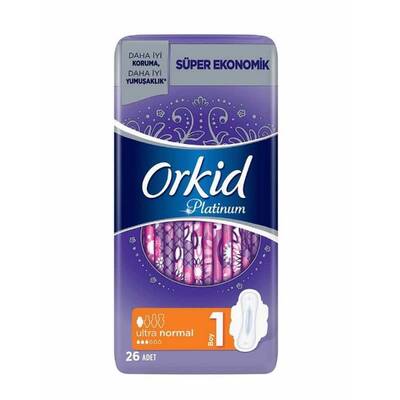Orkid Platinum Hijyenik Ped Normal Süper Ekonomik Paket 26'lı - 1