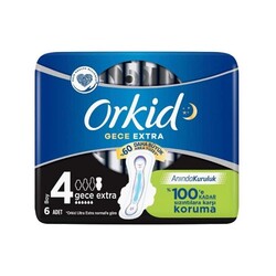 Orkid - Orkid Ultra Extra Hijyenik Ped Gece Extra Tekli Paket 6'li