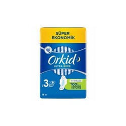 Orkid Ultra Extra Hijyenik Ped Gece Süper Ekonomik Paket 18'li - Orkid