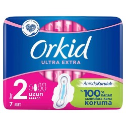 Orkid - Orkid Ultra Extra Hijyenik Ped Uzun Tekli Paket 7'li