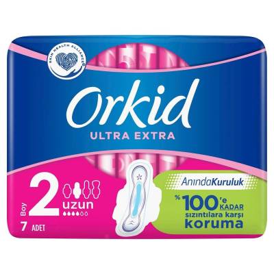 Orkid Ultra Extra Hijyenik Ped Uzun Tekli Paket 7'li - 1