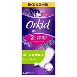 Orkid Yaprak Günlük Ped Normal Ekonomik Paket 40'lı - Orkid