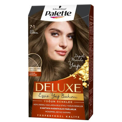 Palette Deluxe Set Saç Boyası 7.1 Küllü Kumral - 1