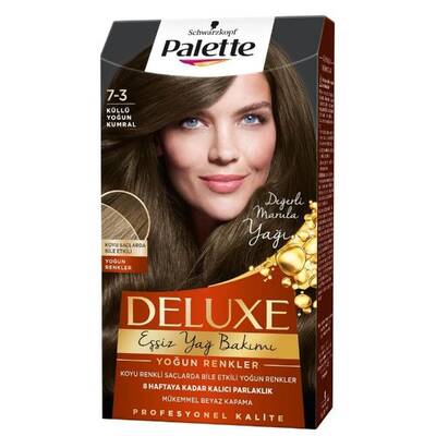 Palette Deluxe Set Saç Boyası 7.3 Küllü Yoğun Kumral - 1
