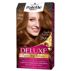 Palette Deluxe Set Saç Boyası 7.554 Altın Karamel 