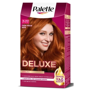 Palette Deluxe Set Saç Boyası 7.77 Yoğun Parlak Bakır 
