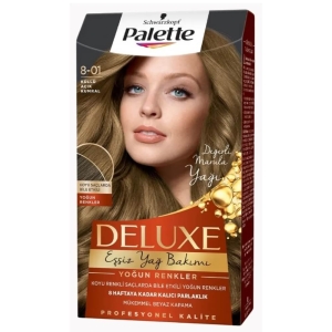 Palette Deluxe Set Saç Boyası 8.01 Küllü Açık Kumral 