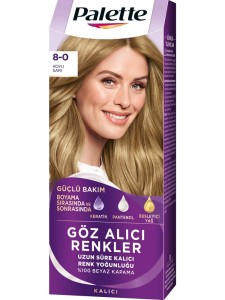 Palette Göz Alıcı Renkler Saç Boyası 8-0 Koyu Sarı - Palette