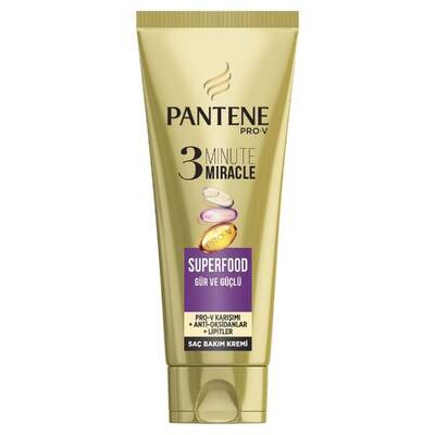 Pantene 3 Minute Miracle Saç Bakım Kremi Superfood 200 Ml - 1