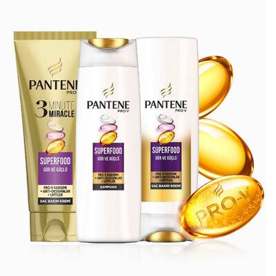 Pantene 3 Minute Miracle Saç Bakım Kremi Superfood 200 Ml - 8
