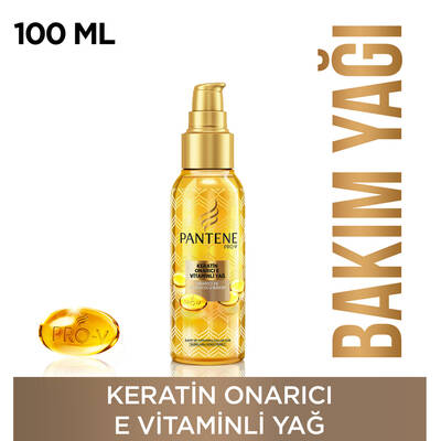 Pantene Saç Bakım Yağı Keratin Özlü Onarıcı E Vitaminli 100 Ml - 2