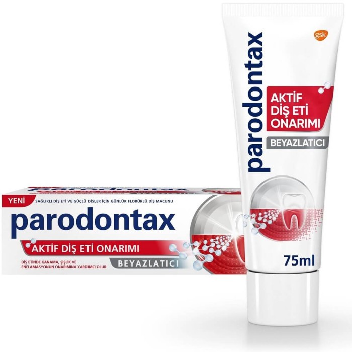 Parodontax Aktif Diş Eti Onarımı Beyazlatıcı Diş Macunu 75 Ml - 1