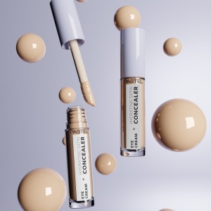 Pastel Eye Cream+Hydrating Satin Concealer 66 Deep Medium - 9