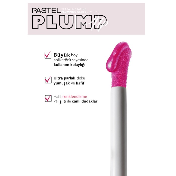 Pastel Plump Up Dolgunlaştıran Dudak Parlatıcısı 207 Mariposa + Lip To Cheek Tint Carmen - 4