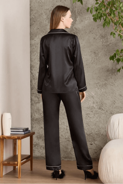 Pierre Cardin 1200 Bayan Pijama Takımı Siyah - 3