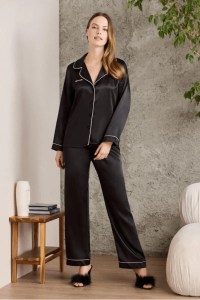 Pierre Cardin 1200 Bayan Pijama Takımı Siyah - Pierre Cardin