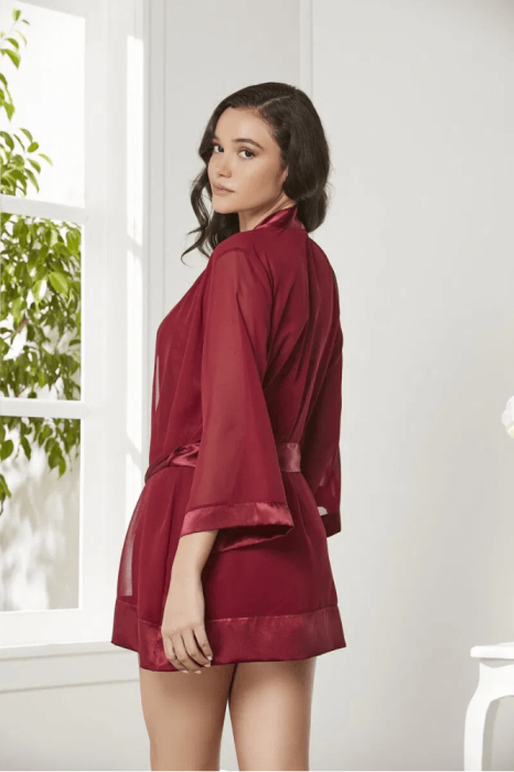 Pierre Cardin 2475 Bayan 3'lü Şort Takım Bordo - 3