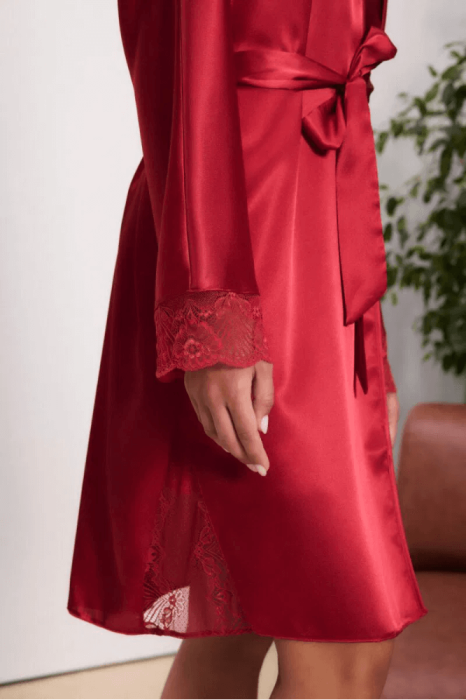 Pierre Cardin 4500 Gecelik Sabahlık Takımı Kırmızı - 3
