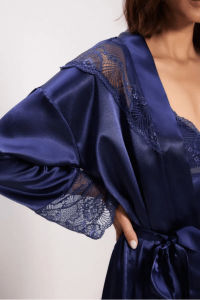 Pierre Cardin 4510 Gecelik Sabahlık Takımı Lacivert - 2