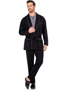Pierre Cardin 5605 Rob Pijama Takımı Siyah - Pierre Cardin