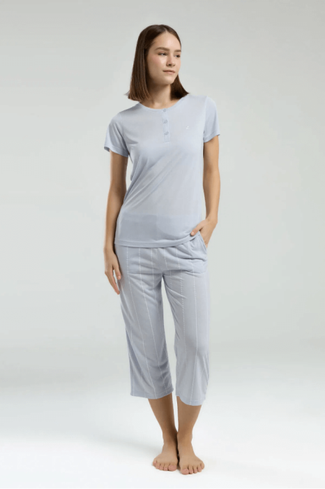 Pierre Cardin 8979-S Bayan Kapri Takım Mavi - 2