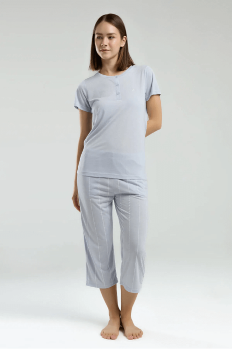 Pierre Cardin 8979-S Bayan Kapri Takım Mavi - 3
