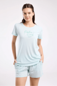 Pierre Cardin 8988-S Bayan Şort Takım Mint - Pierre Cardin