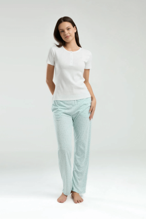 Pierre Cardin 8989-S Bayan Pijama Takımı Beyaz - 2