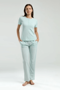Pierre Cardin 8989-S Bayan Pijama Takımı Mint - 2