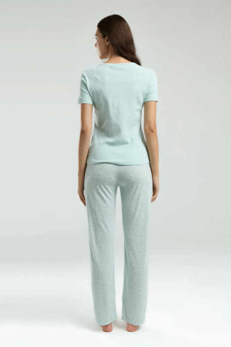 Pierre Cardin 8989-S Bayan Pijama Takımı Mint - 5