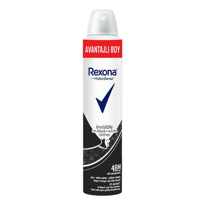 Rexona Invisible Black&White Kadın Deodorant 200 Ml - 1