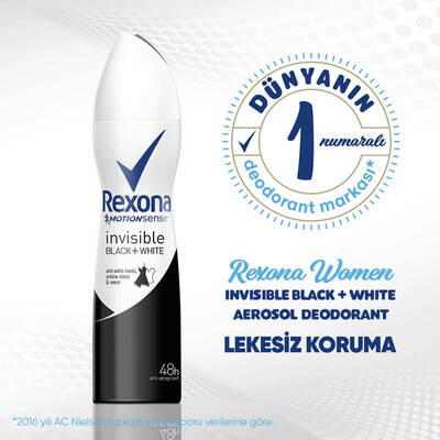 Rexona Invisible Black&White Kadın Deodorant 200 Ml - 2