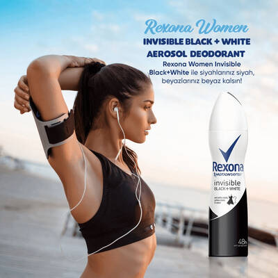 Rexona Invisible Black&White Kadın Deodorant 200 Ml - 5