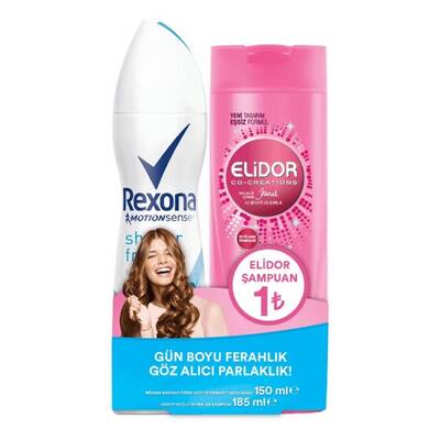 Rexona Kadın Deodorant 150 Ml + Elidor Şampuan 185 Ml Set - 1