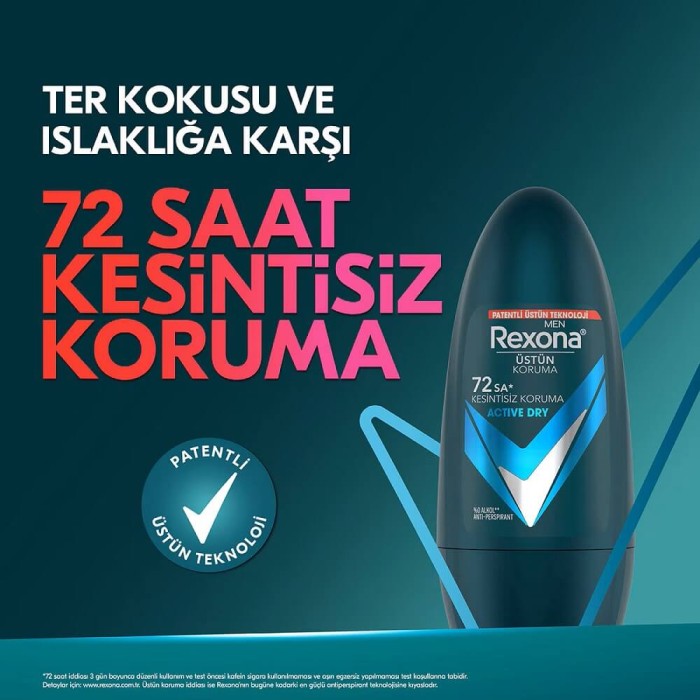 Rexona Men Active Dry 72H Roll-On 50 Ml - 2