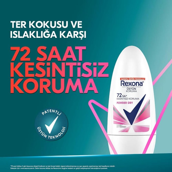 Rexona Women Powder Dry 72H Roll-On 50 Ml - 2