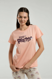 Rolly Polly Rp3585-S Bayan Pijama Takımı Somon - Roly Poly
