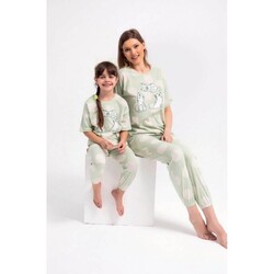 Roly Poly - Roly Poly 2790 Kız Garson Pijama Takım Su Yeşili 12-13