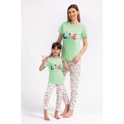 Roly Poly - Roly Poly 2797 Kız Garson Pijama Takım Mint Yeşili 9-10