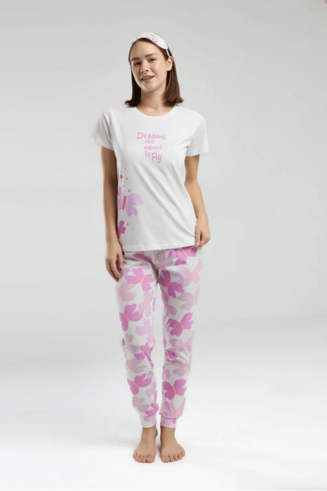 Roly Poly Rp3597-S Bayan Pijama Takımı Beyaz - 2