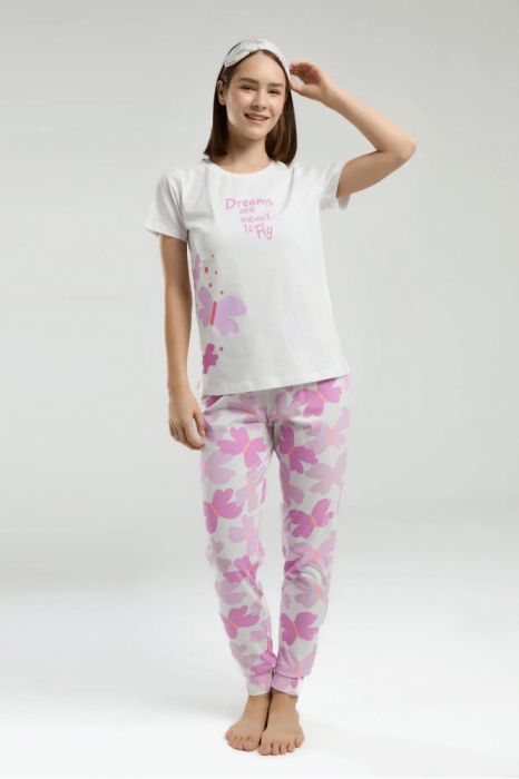 Roly Poly Rp3597-S Bayan Pijama Takımı Beyaz - 3