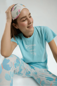 Roly Poly Rp3597-S Bayan Pijama Takımı Mavi - Roly Poly