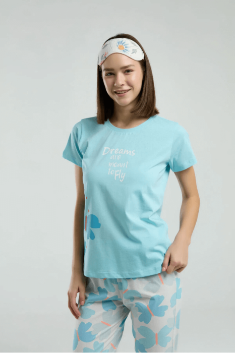 Roly Poly Rp3597-S Bayan Pijama Takımı Mavi - 4